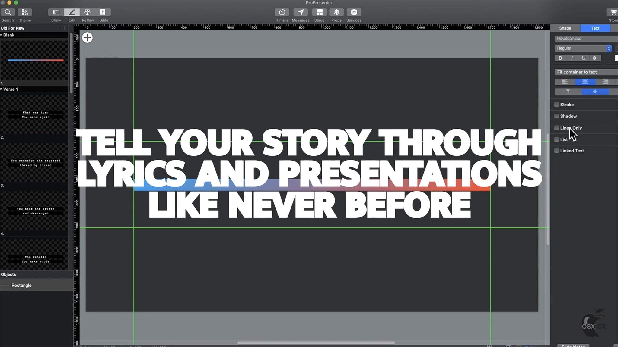 ProPresenter For Mac v7.16.1 专业的现场演出演示工具