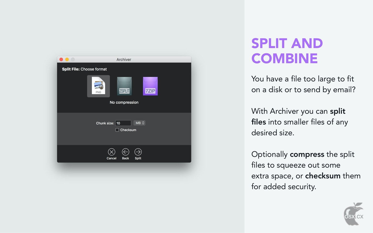 Archiver For Mac v4.3.1 专业的压缩解压工具