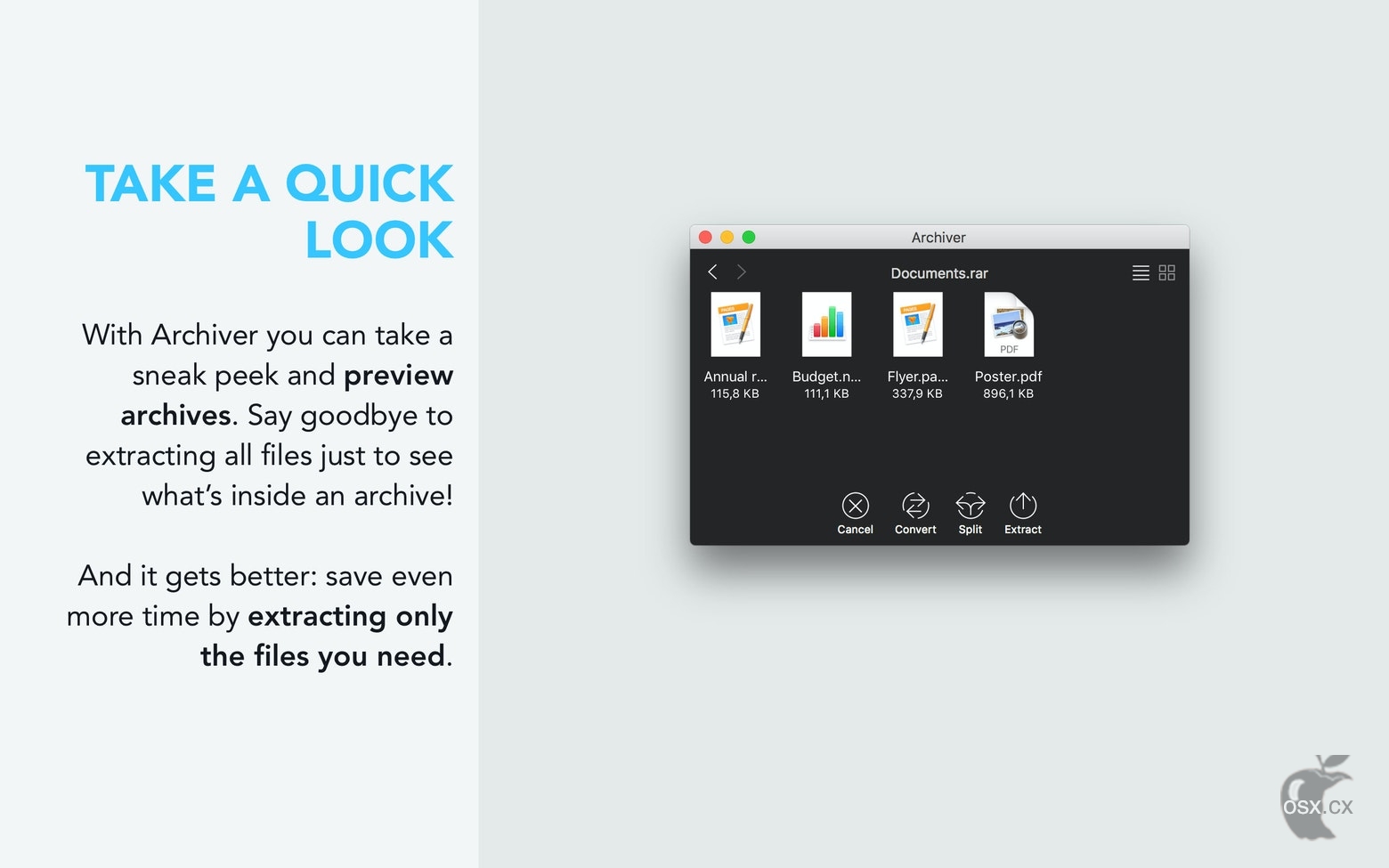 Archiver For Mac v4.3.1 专业的压缩解压工具