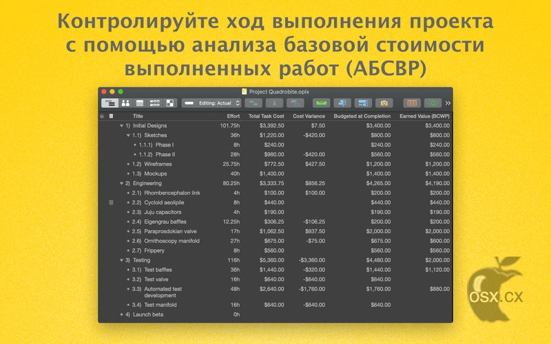 OmniPlan Pro 4 For Mac v4.10.2 专业的项目流程管理工具