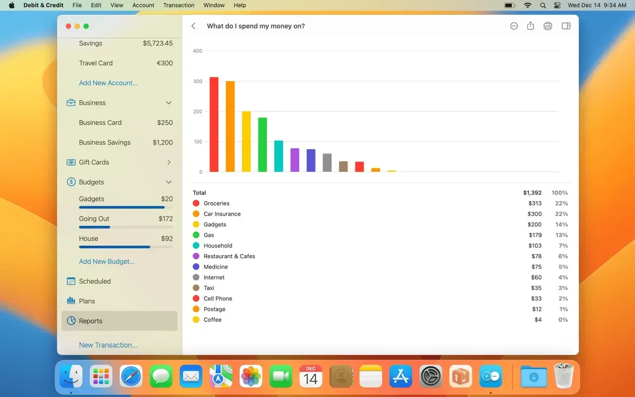Debit & Credit Premium For Mac v7.1.3 实用的个人理财软件