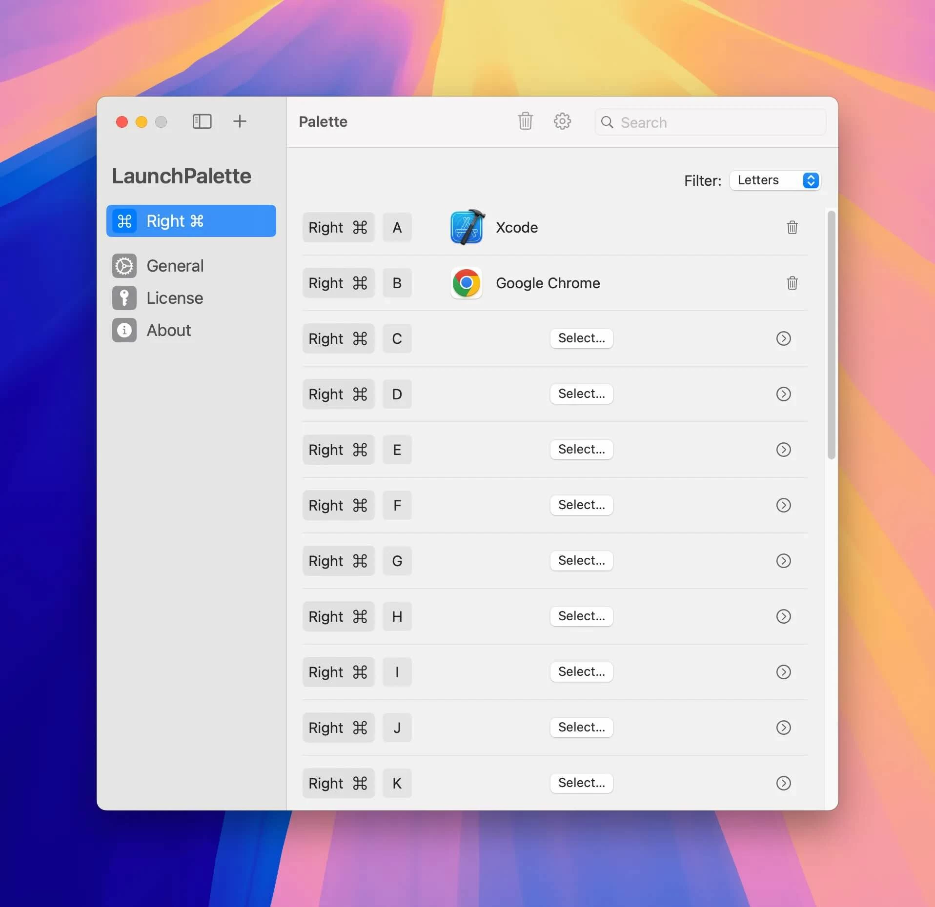 LaunchPalette For Mac v1.14.7 应用窗口快捷切换工具