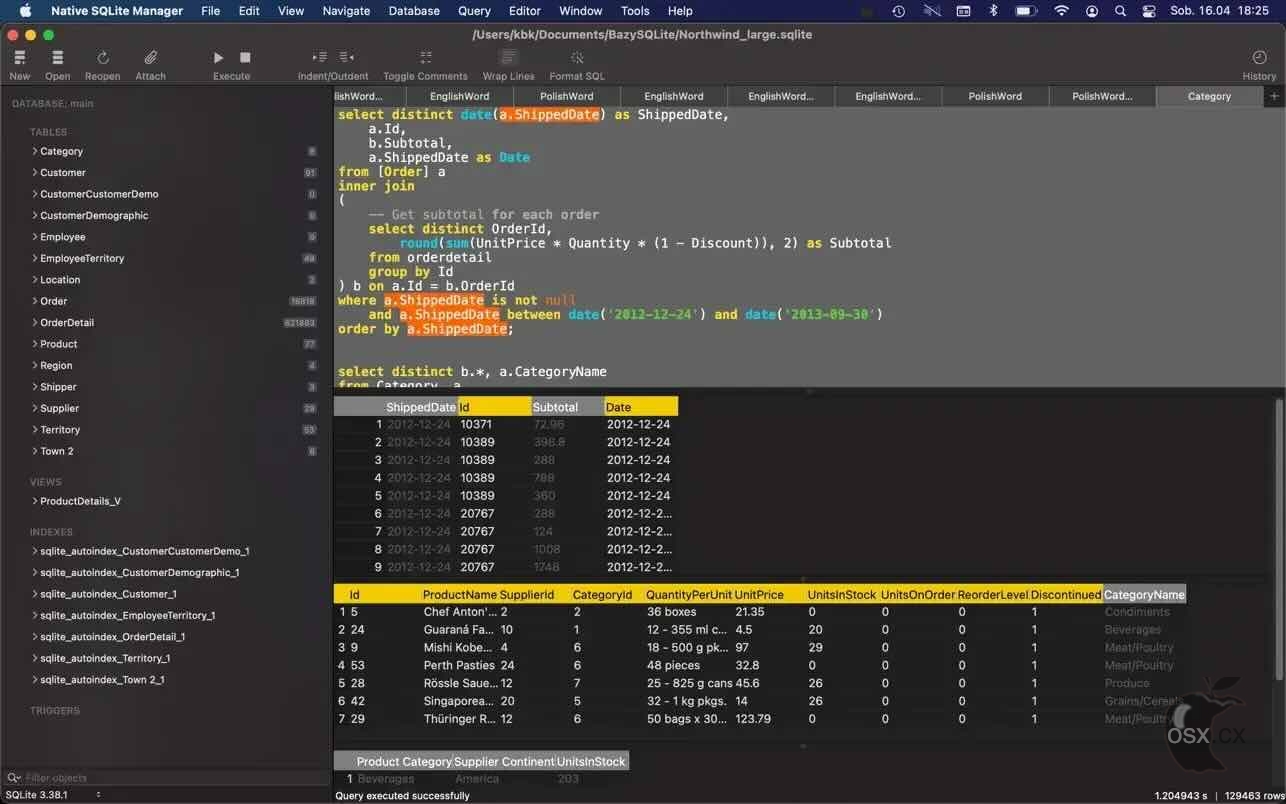 Native SQLite Manager For Mac v1.31.1 简洁的SQLite 数据库管理器