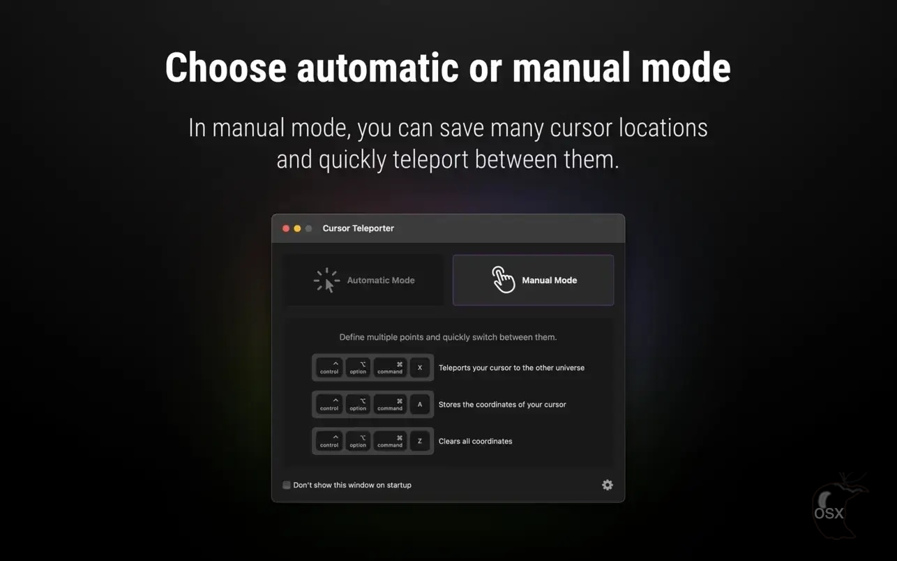 Cursor Teleporter For Mac v1.0.2 强大的多屏幕光标切换软件