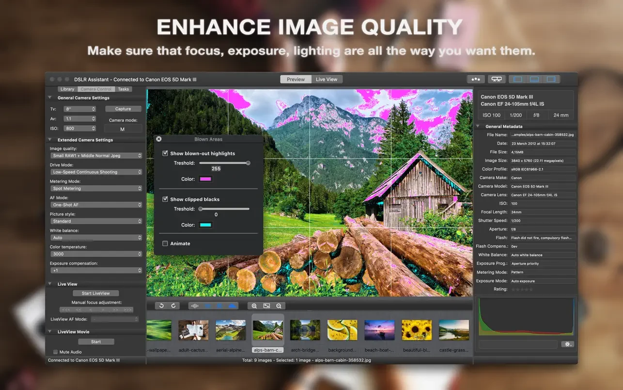 DSLR Assistant For Mac v3.9.4 强大的macOS佳能相机助手