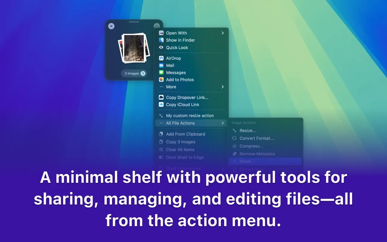 Dropover For Mac v5.0.2 实用的悬浮窗口软件