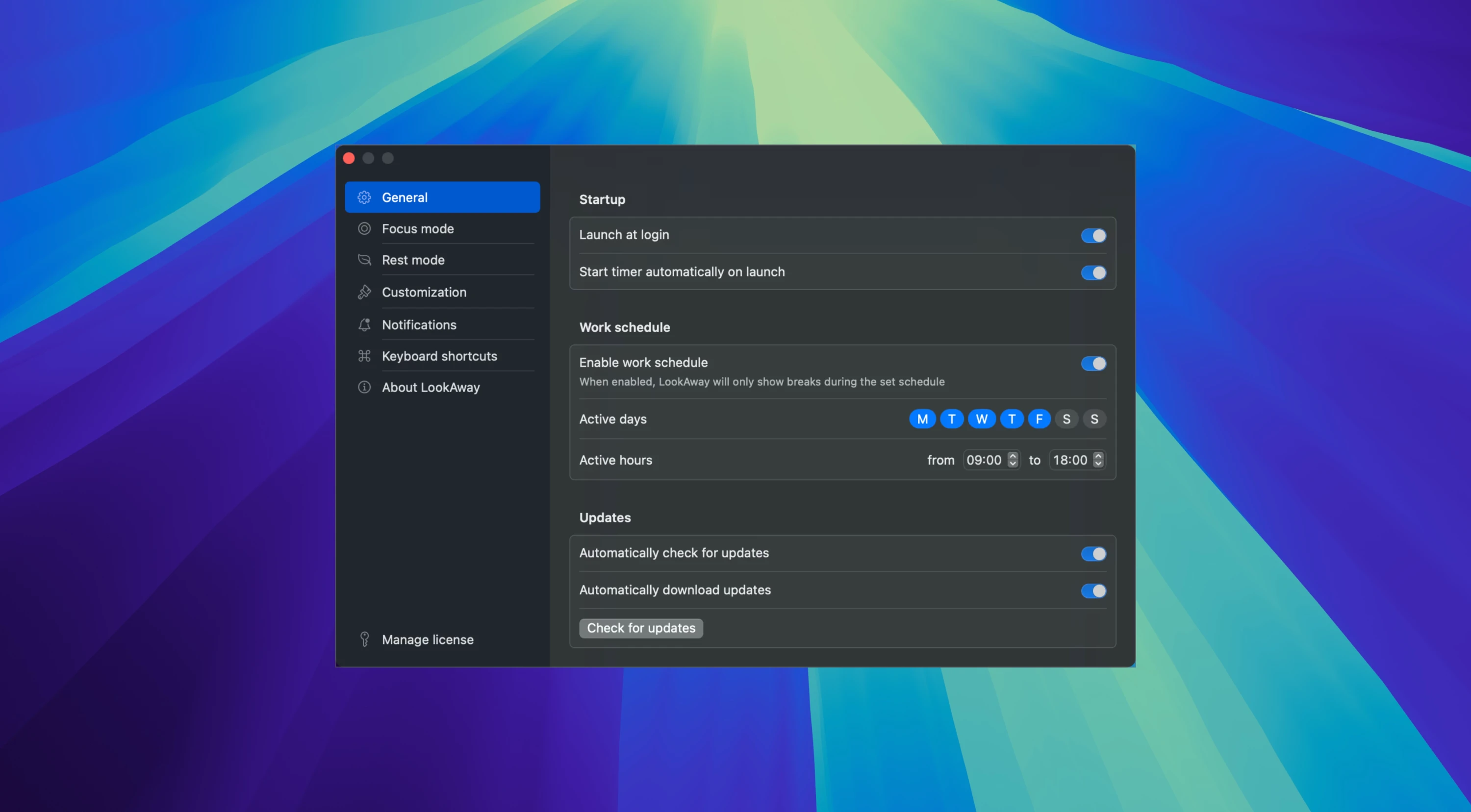 LookAway For Mac v2.1.2 实用的定期提示休息软件