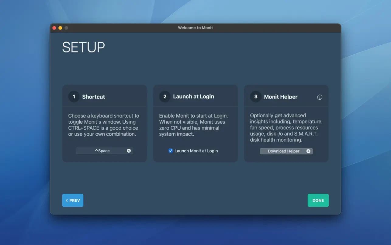Monit For Mac v2.2.3 强大的系统运行状态监控工具