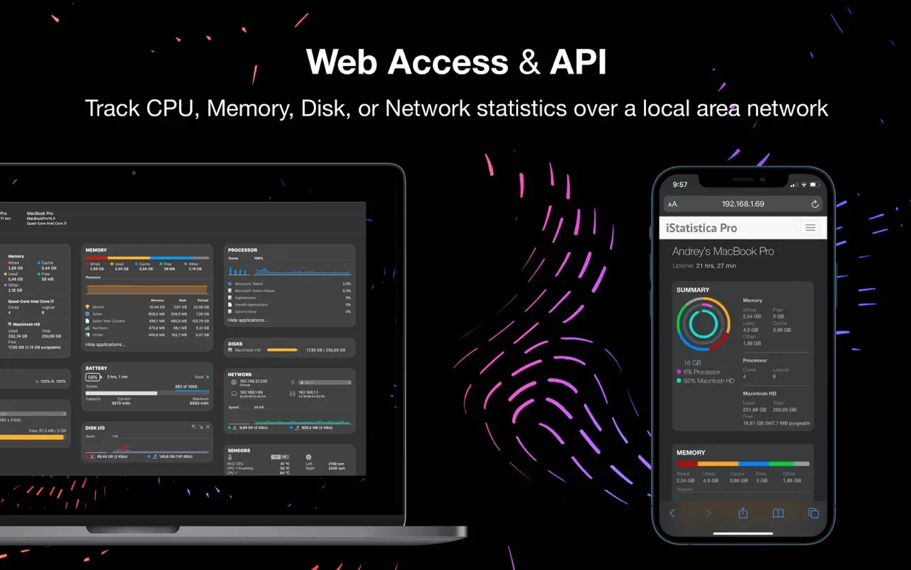 iStatistica Pro For Mac v7.1.1 强大的Mac硬件状态监控工具