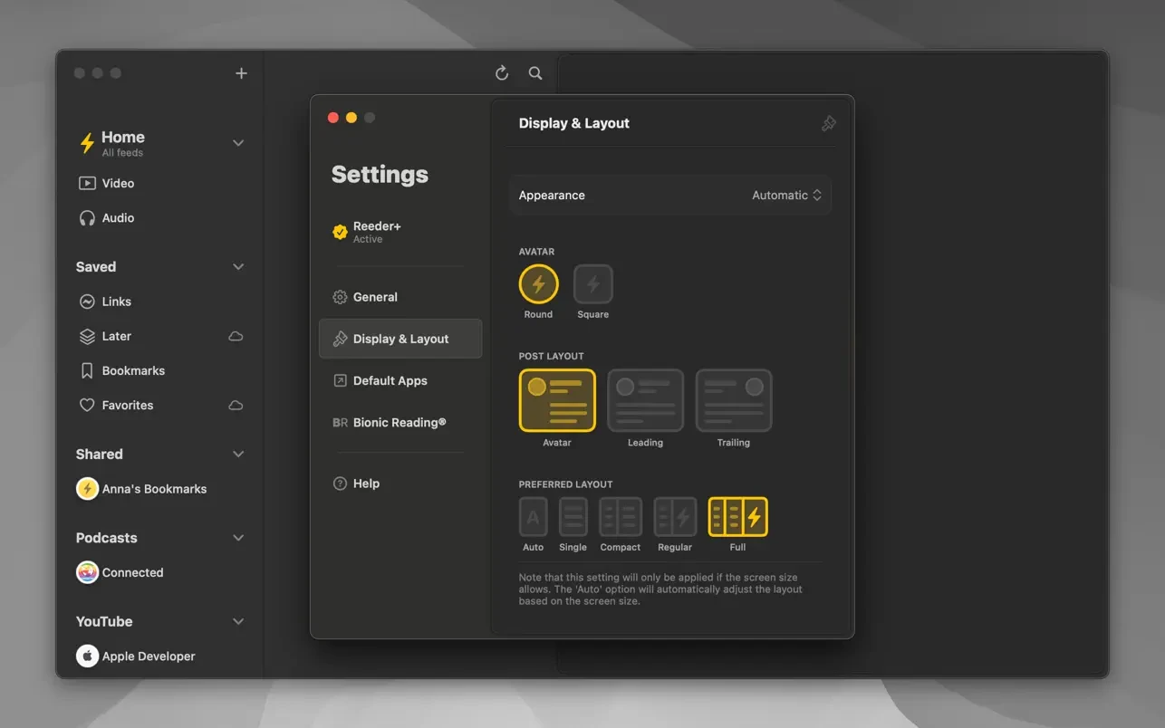 Reeder For Mac v2024.9.1 强大的RSS内容聚合工具