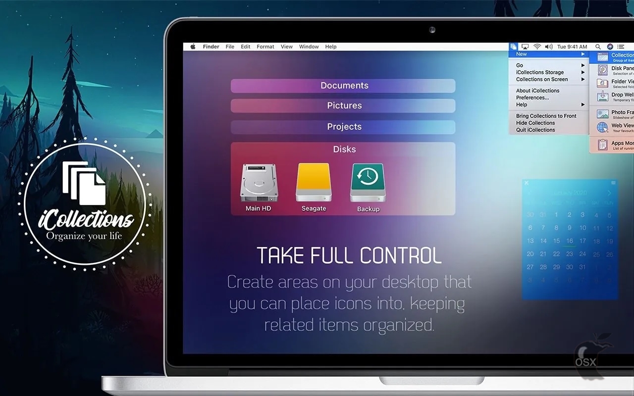iCollections For Mac v9.6.6 专业的macOS桌面整理软件