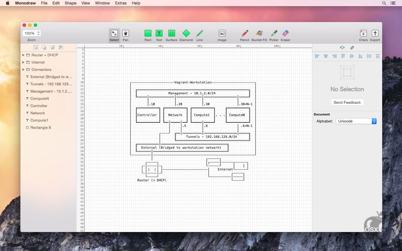 Monodraw For Mac v1.7.1 实用的文字图形编辑器