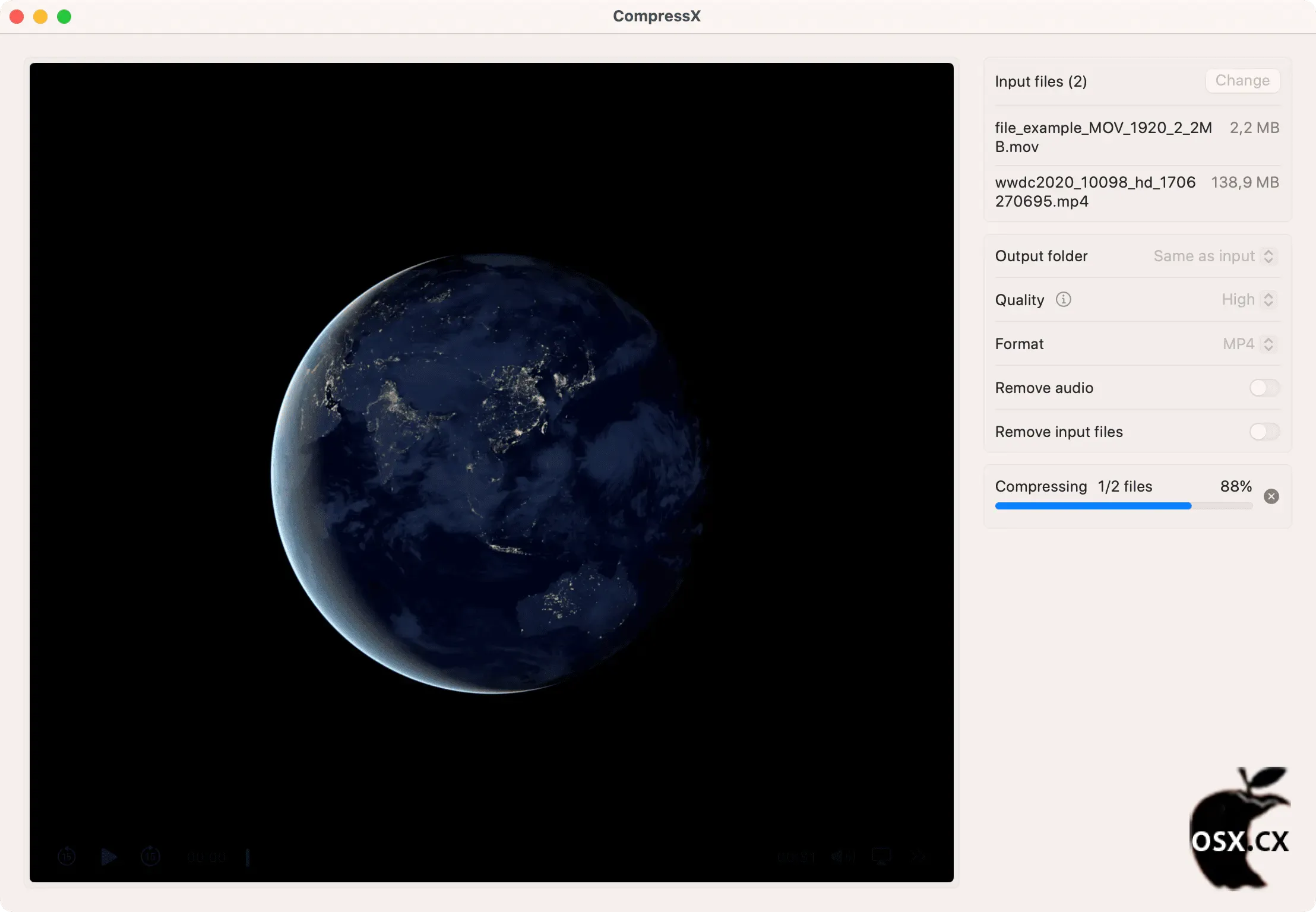 Compresto For Mac v1.22 强大的多媒体压缩工具