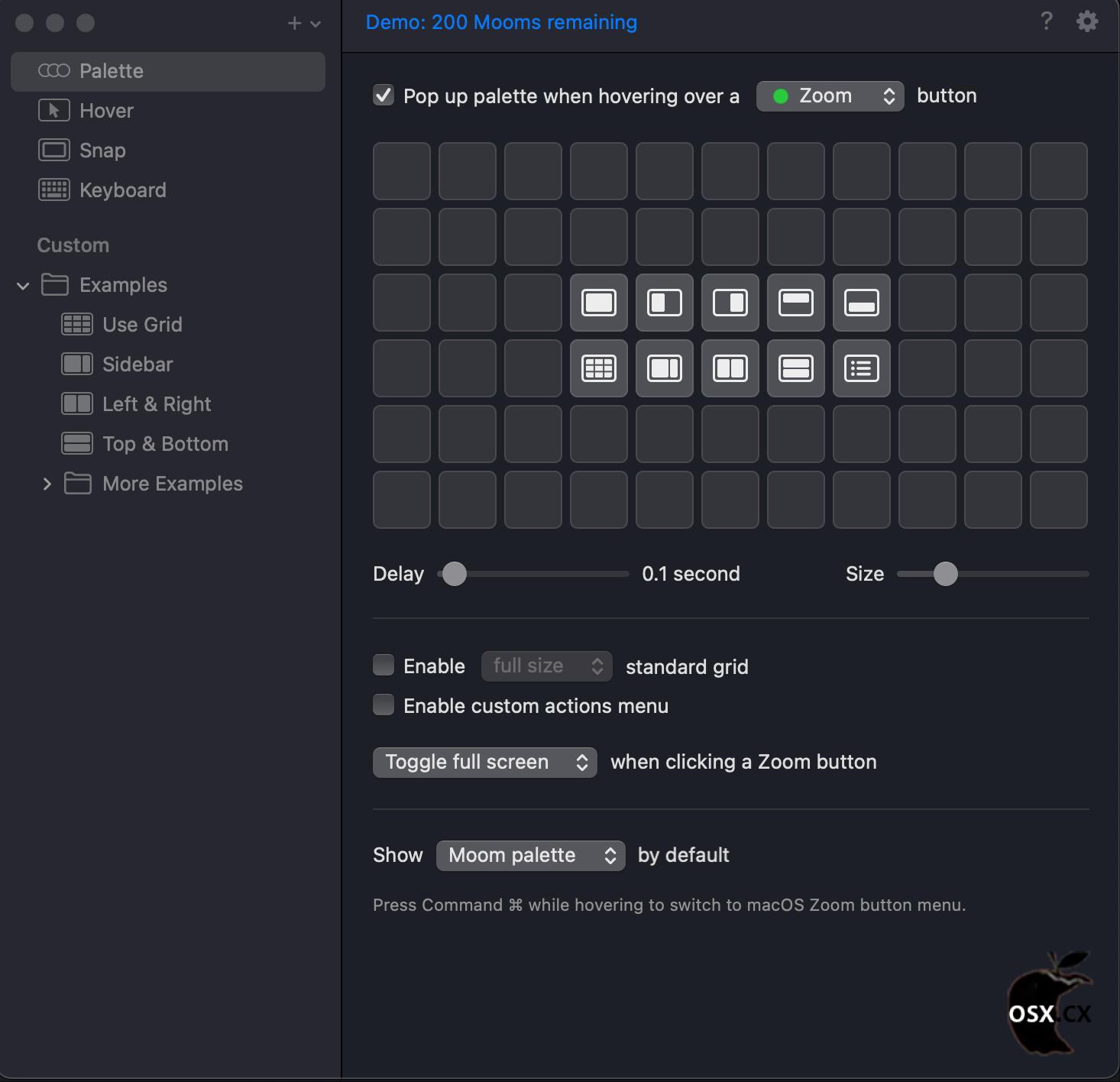 Moom For Mac v4.3.0 强大的窗口布局分屏工具