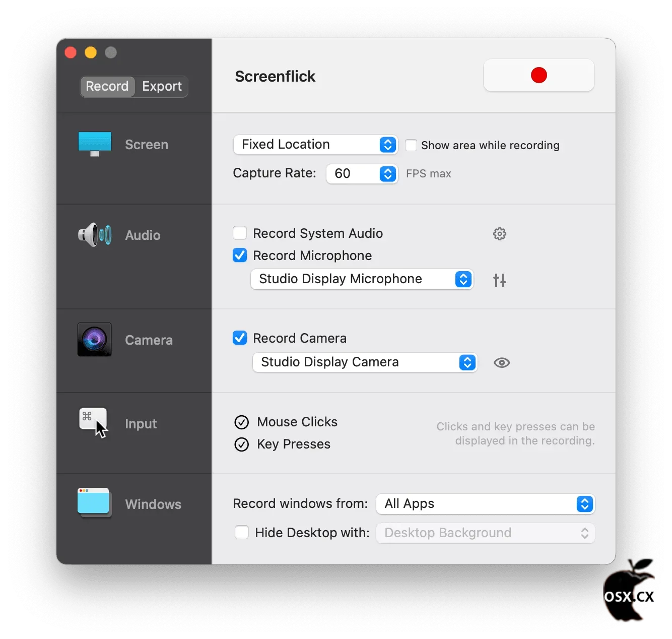 Screenflick For Mac v3.3.2 专业的macOS屏幕录制工具