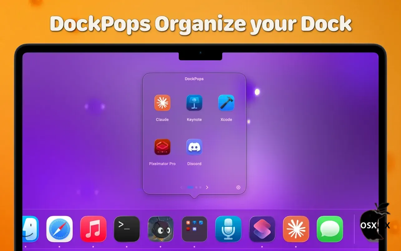 DockPops For Mac v4.1 实用的Dock文件文件夹整理