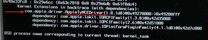 黑苹果 com.apple.driver.appletymcedriver | 五国图修复