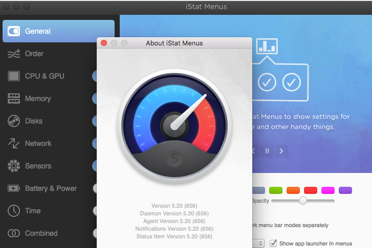 iStatmenus v5.32(730) | 黑苹果硬件监控插件