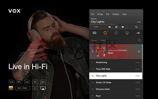 VOX For Mac v2.8.20 全能音乐播放器