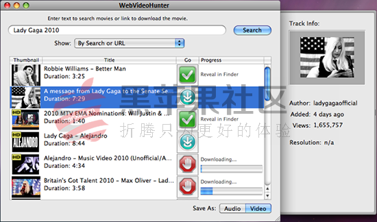 WebVideoHunter For Mac v5.8.1 在线网络视频下载工具
